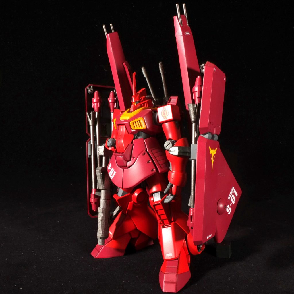 そのままミキシングすると、ディジェ、シュツルムディアス、ギラドーガx2を使用となりますが、このご時世にそんな勿体ないことはできないので(そもそも買えないし)ジャンクのディジェ、ギラ・ドーガの盾x2(パーツ売り)、ギラドーガの腕(パーツ売り)をメルカリでコツコツ集めて、足りないものは3Dプリンタで頑張って作りました