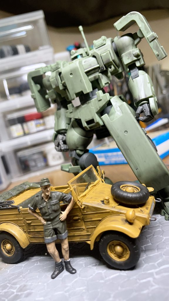 ティエレンは特に何も弄らず、素組みに艶消しスプレー吹いて適当に汚しただけです。_(:3 」∠)_