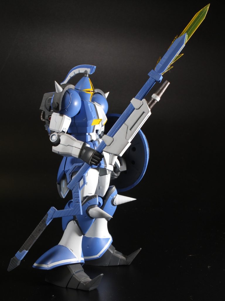 ビームベイオネットはプラ棒と3Dプリンタ出力部品の組み合わせ。ビーム部分は透明レジンで出力しましたゲーム動画を見ると二つ折りにして、腰にマウントできるみたいなんですが、さすがにそんなギミック作るのはムリw