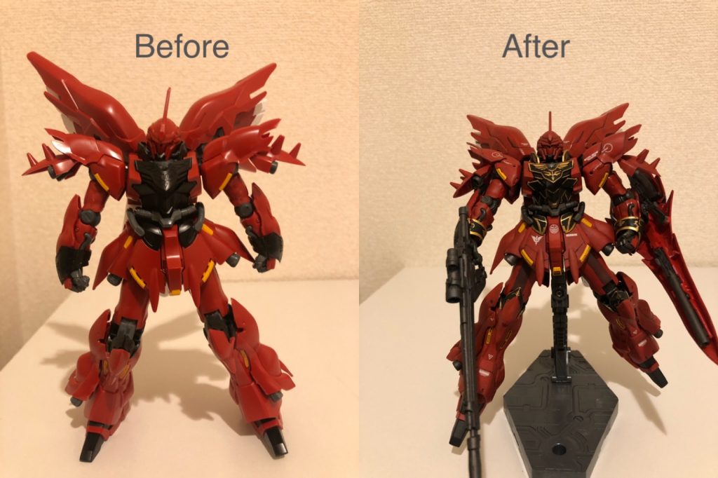 腰部にスジボリを追加しています