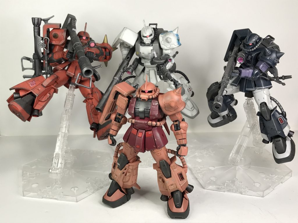 我が家の高機動型ザクたちとともに(^^)