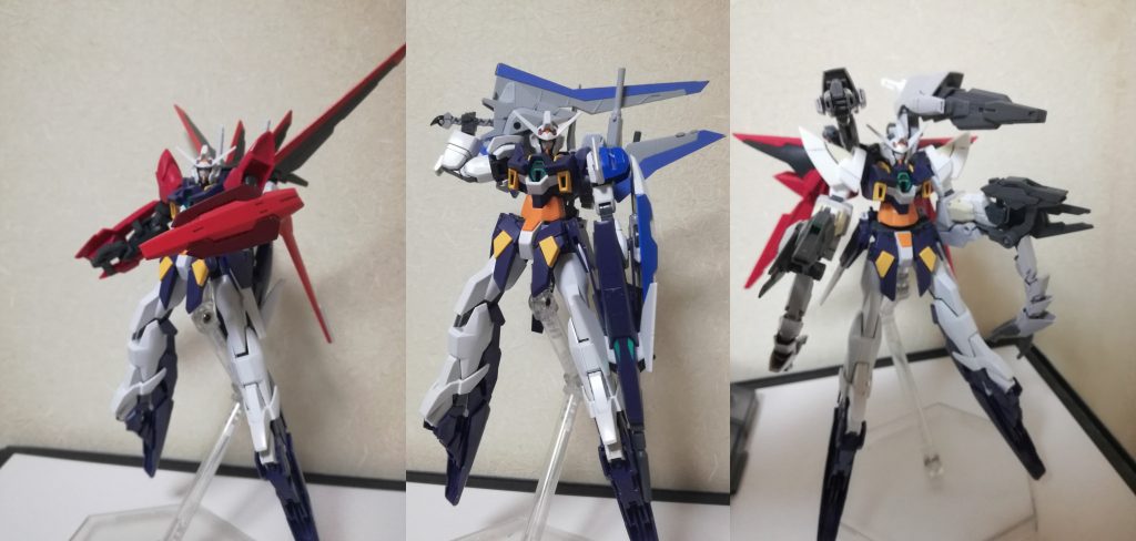 合体可能なアームズはノーマル，ソード，バスターである．名称パターンはソードの時AGE-2 ソードアームズとなる