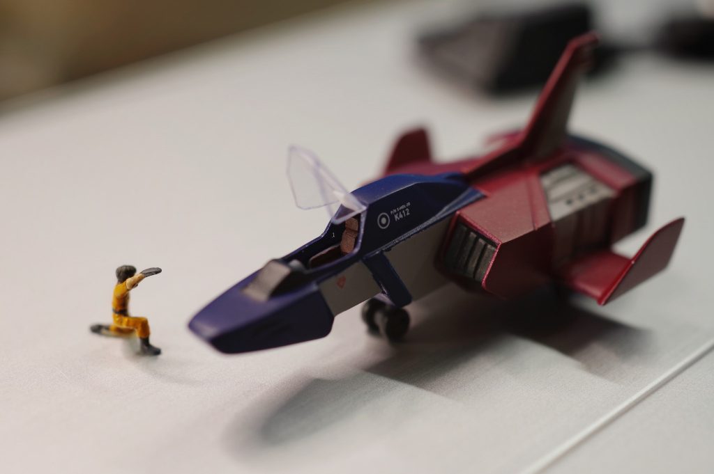 おまけのコア・ファイターも、コックピット造作+機種の後ハメ処理を行いました。