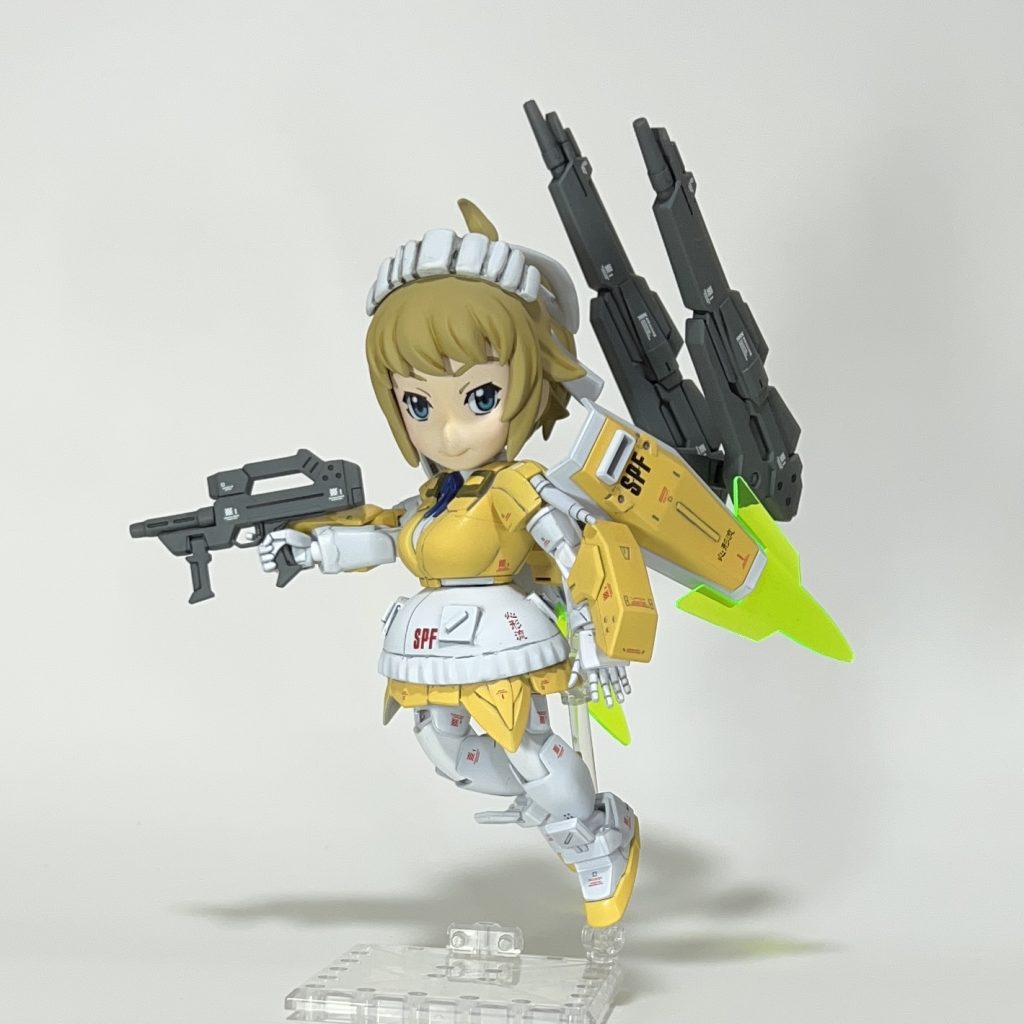 パッケージのポーズに近かずけてみました