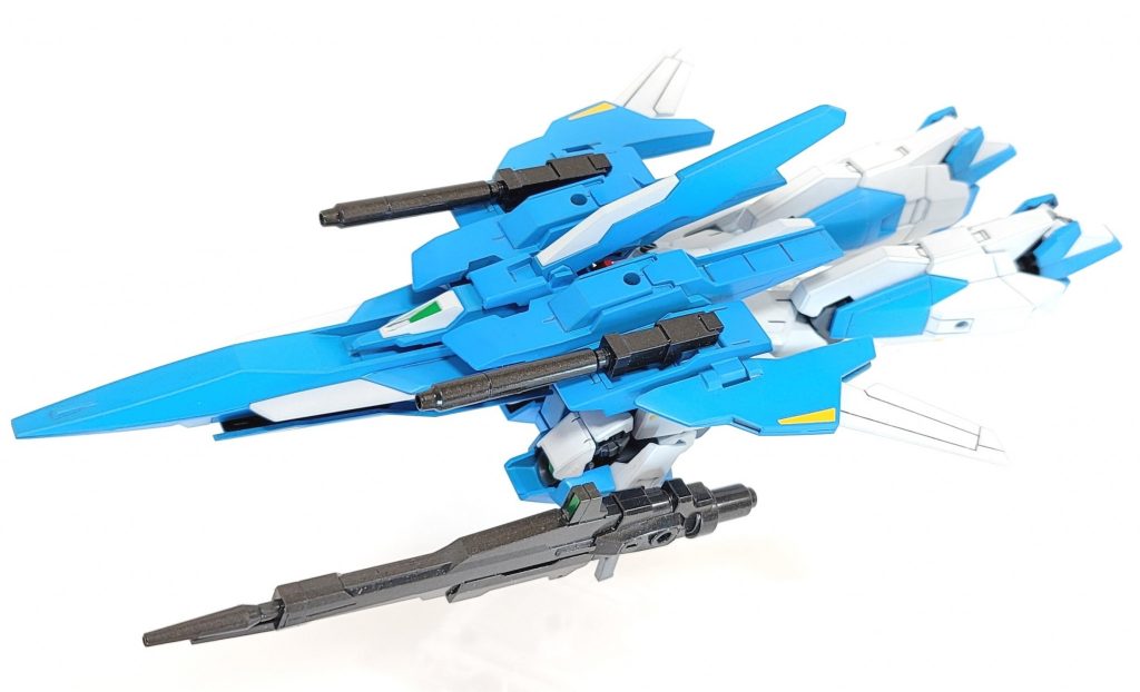 MA形態。簡易な変形ですが、良く考えられたいいプロセスでした。分離形態もそうでしたが、機種部分のウイングを展開し忘れてますね…