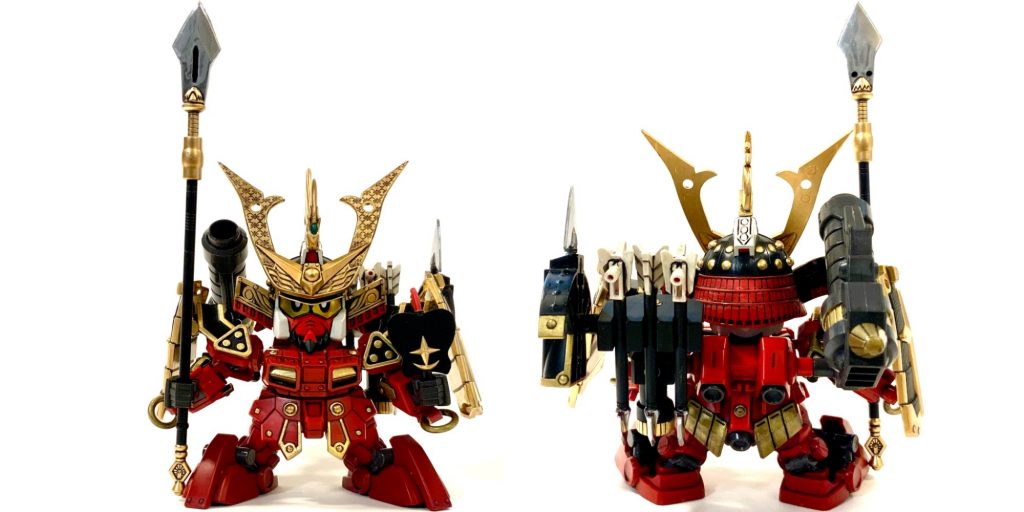 ●将頑駄無 前後使用キットは主に・武神降臨編 徳川家康 頑駄無・三国伝 黄忠ガンダムあとはジャンクパーツで適当に。