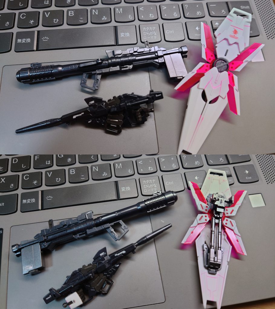 武装類ちゃんとデカール各所はりました。