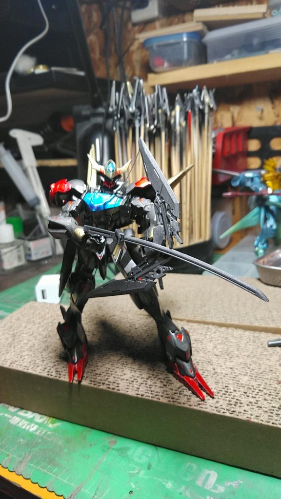 遠距離武器が無かったので😭ネタ武器で弓と矢を刀で(゜▽゜：)あはは