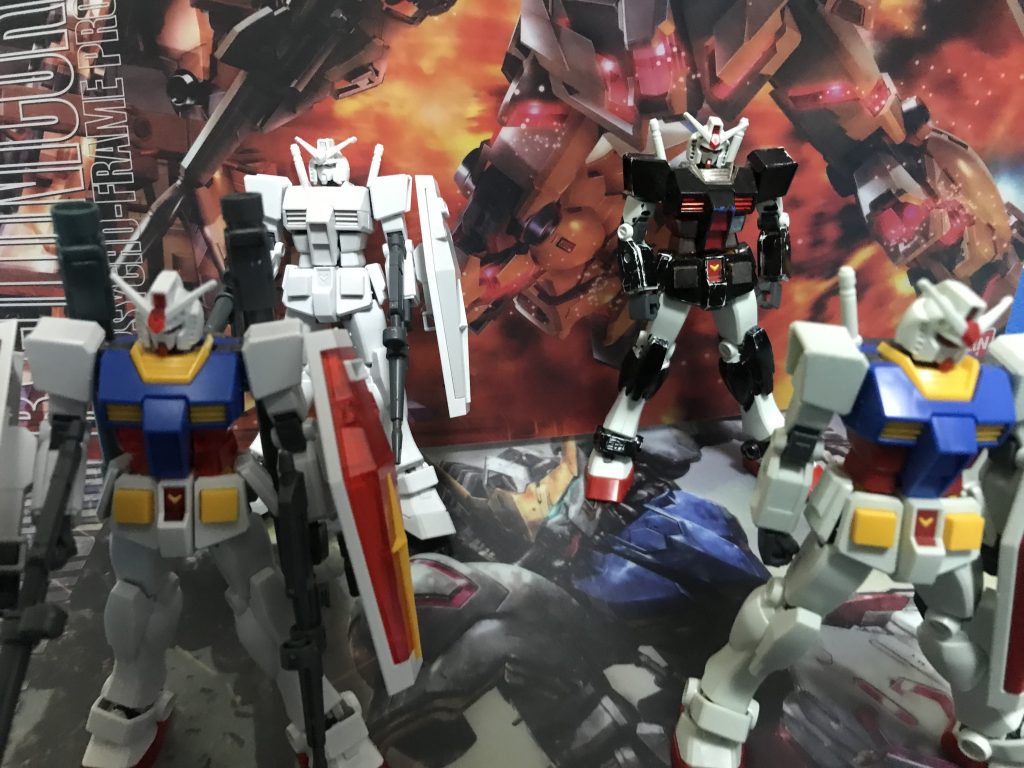ガ!ガンダムだらけだ!エントリーグレードのガンダムが好きなんで買った結果、こんなことになってしまいました…(もっと欲しい)見てくださってありがとうございました!