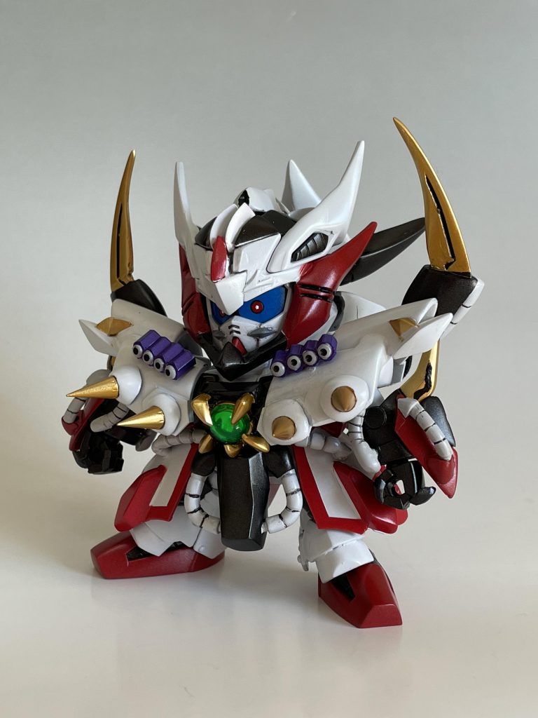 FRONT鎧はほぼLGBBゼロガンダムから。胸の宝玉は號斗丸、パイプはFGシャアザクのものを使っています。