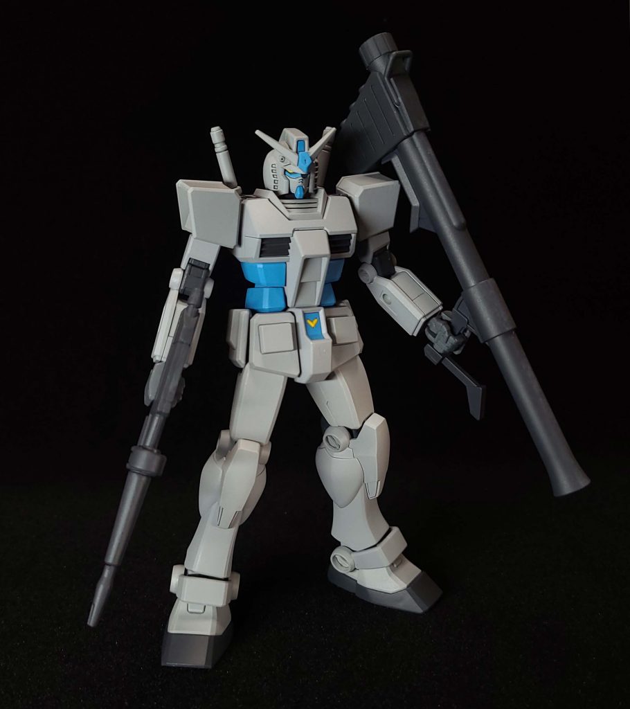 制作小話今回はお気に入りのG-3を制作しました充電式エアブラシによる塗装です塗装後にプレミアムトップコートつや消しを吹いていますエントリーグレードは手に入れやすいので助かりますフルウェポンは武器がたくさん入っていてお得です使用したキット・ENTRY GRADE 1/144 RX-78-2 ガンダム(フルウェポンセット)×1・HGBC 1/144 次元ビルドナックルズ「角」×1使用した塗料・水性サーフェイサー1000・H-45 みず色・H-4 イエロー・HUG07 ファントムグレー※全てクレオスの水性ホビーカラーです最後に今回は自分にしては塗料の種類が多めです塗料の希釈に苦戦しましたこの配色パターンで色を変えるのもおもしろそうだと思いますここまで見ていただいてありがとうございますみなさんお体には気をつけてお過ごしくださいませ