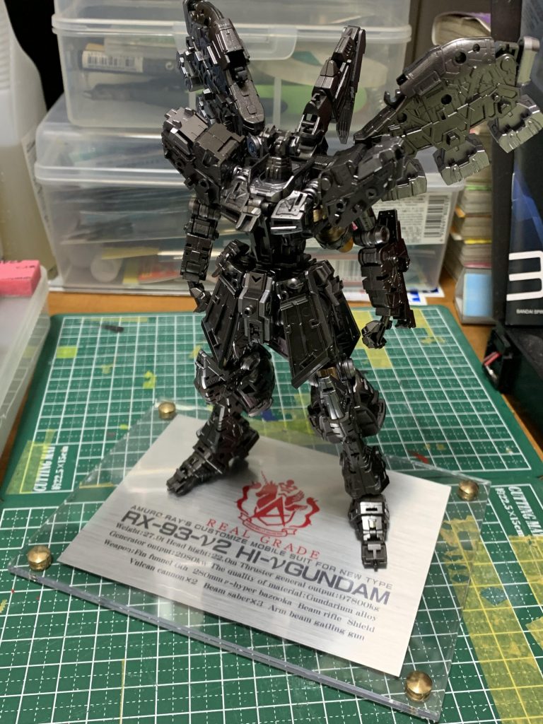 フレームだけ組上げた状態フレームも細かく色分けしたため、記念に卓上で撮影したものです!内部フレームがえちえちなのでこの状態でも最高です🥰