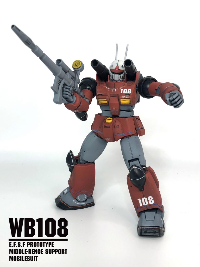 肩キャノンやビームライフルは旧HGUCから流用（Revive 買ってない）