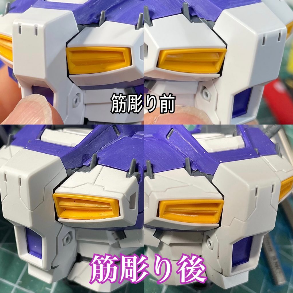 アシンメトリーで筋彫りでつ。左右対称に出来ないんで、アシメでデザインっぽく。出来ないこともデザインっぽくすりゃそれっぽくなる?といいなぁ