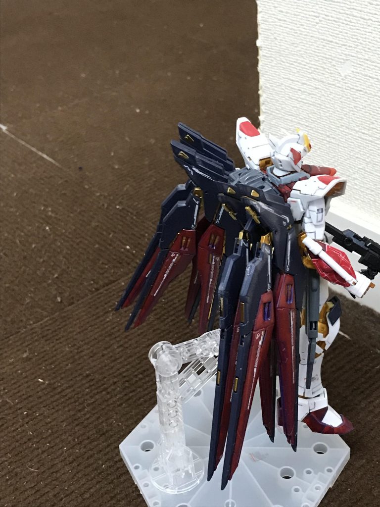 背面久々に艶消しをかけたので色々と失敗してます