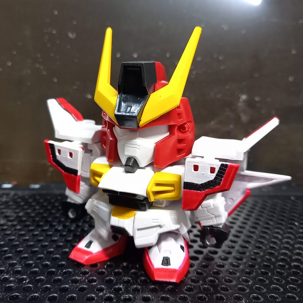 まずはベタッと筆塗り