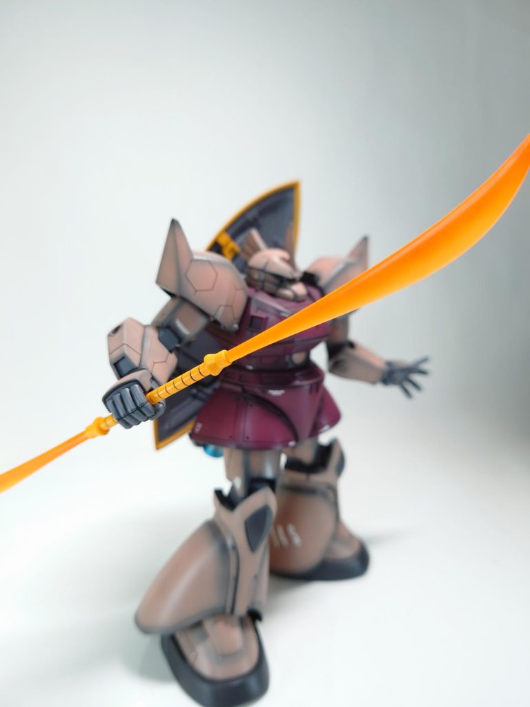 ビーム・ナギナタのグラデーションがお気に入りです。ビビットオレンジ→蛍光オレンジ→ピュアオレンジ+蛍光オレンジにて仕上げました。