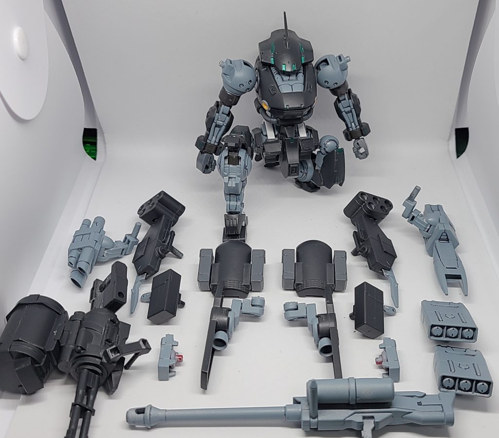 一度はやってみたかったこの並べ方!今回はこれがやりたくて武装をいろいろ練ってました。