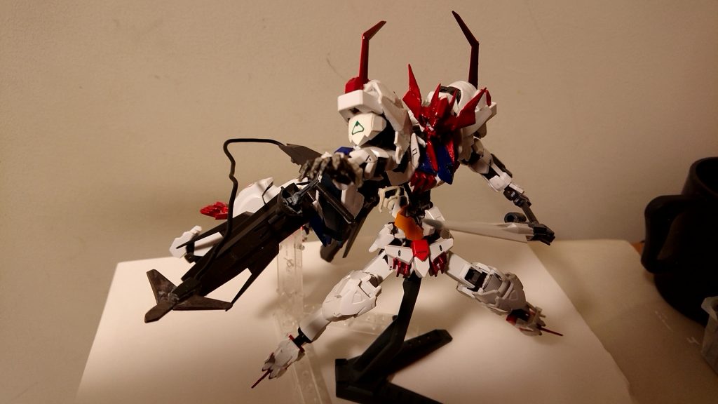 肩の緑のマークもいつか赤に変える予定です。