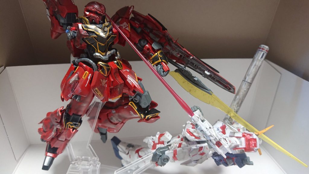 スタンドはHGCEソードインパルスについてきた、フリーダム撃墜再現用を使用