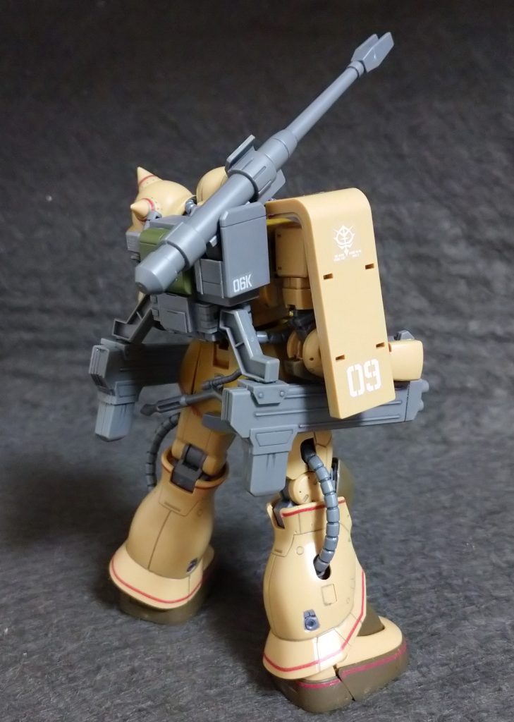 バックショット ランドセルの一部と､ふくらはぎのスラスターは塗装しました