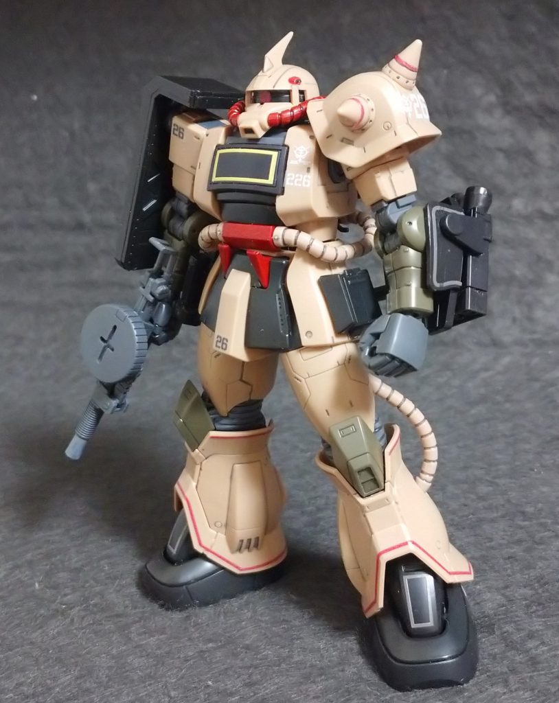 アンテナ先端部分をシャープ化以外､素組みです モノアイと頭部バルカンだけ塗装 