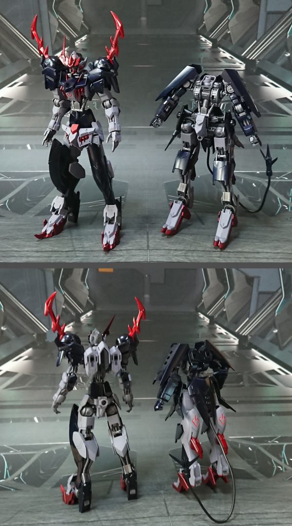 後ろ半身を分離して、 立たせてみました。