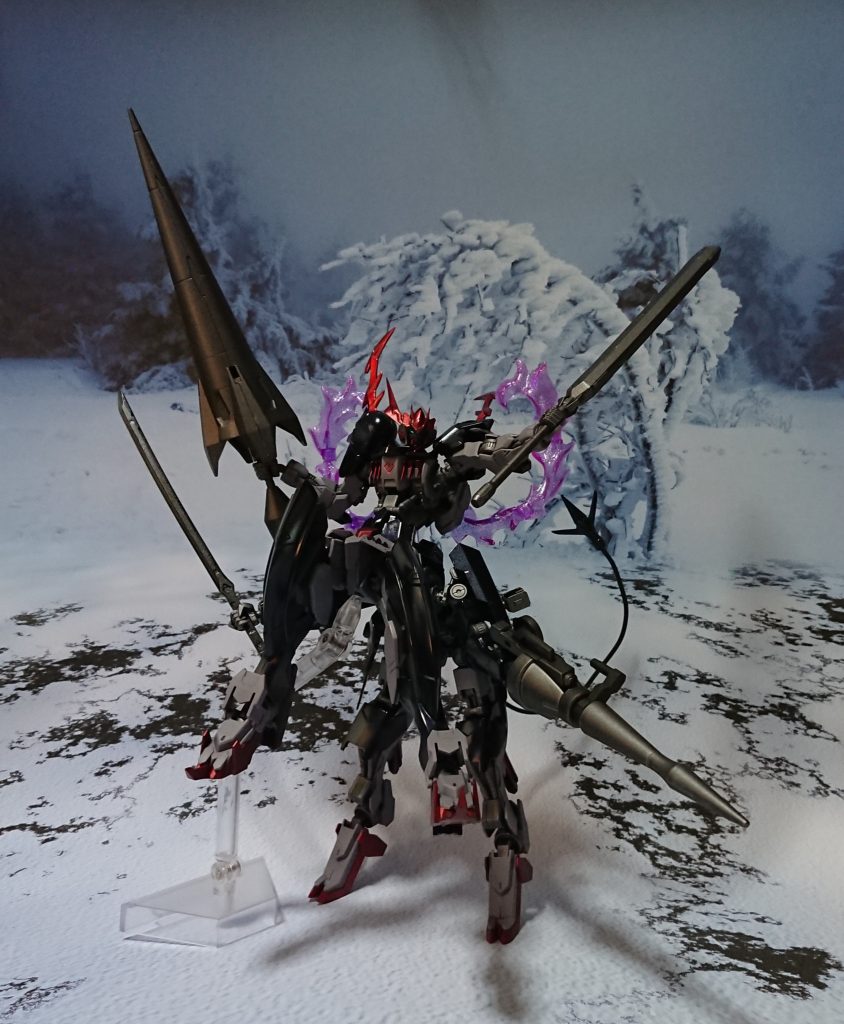質量武器いっぱい!背中にディナイアルガンダムのエフェクトも足しておきました。