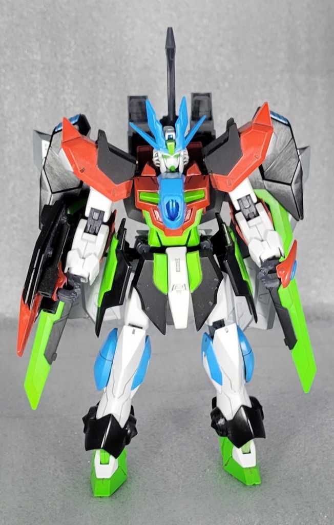 イージスナイトにフェイクニューユニット+αをアーマーとしてかぶせ、量産型ジオニックソードを装備させました。