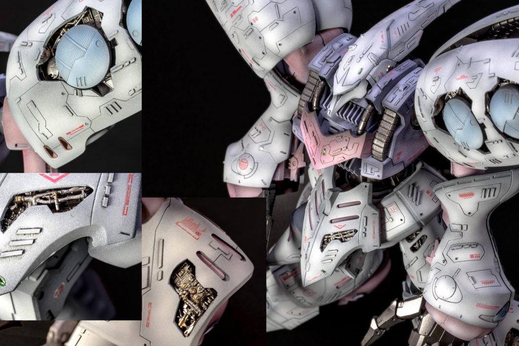 一部内部構造チラ見せさせてます。スターウォーズのミレニアムファルコンのパーツを拝借。