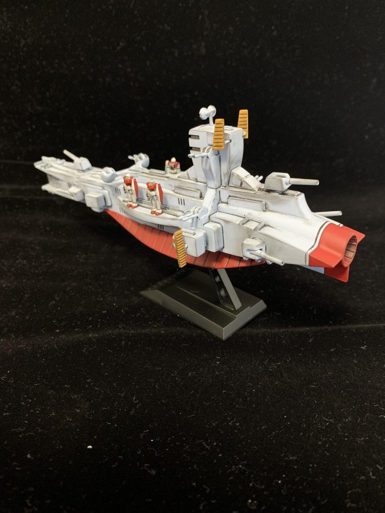 付属のジムも面相筆で手塗りしました。