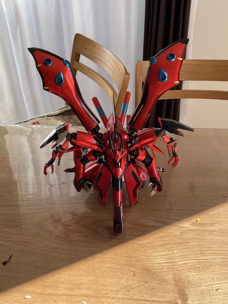 そして1番のお気に入りが肩についているバイアランカスタム の腕が違和感なく（個人的には）ついたことです😆😆完成までとても時間がかかりましたがとても楽しかったですヽ(´▽｀)/