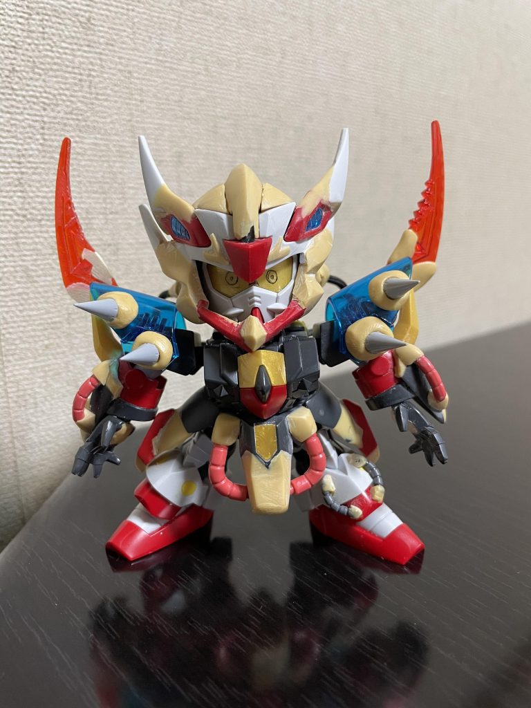 パイプを配置した状態。ここからメモリアルブックを参考に作り直しています。