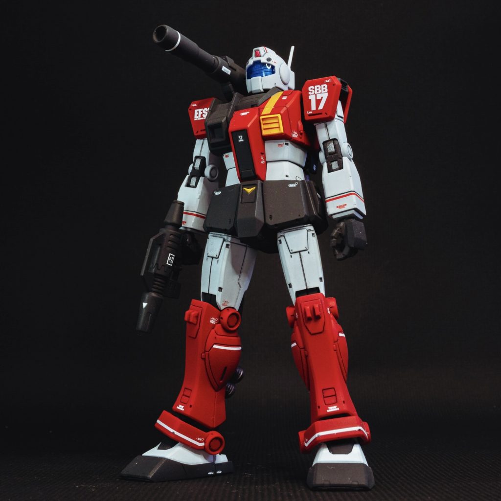 ストレート組みでも、丁寧に塗装して仕上げるとガレージキットの様なカッコイイジムキャノンを手に入れることができます。