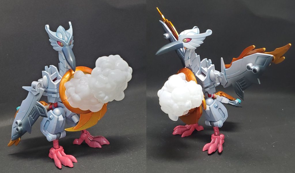 やがてアナザー曹操は、時空の狭間を脱し『HYOGO』と呼ばれる地へと流れつく。そこで出会ったのが不思議なコウノトリ「極楽鸛」である。この極楽鸛、実は城崎温泉発祥伝説に出てくるコウノトリそのものであったのだ。腹部の