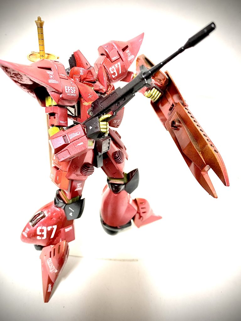 赤は二色で塗り分けたけど、写真だとわからない………