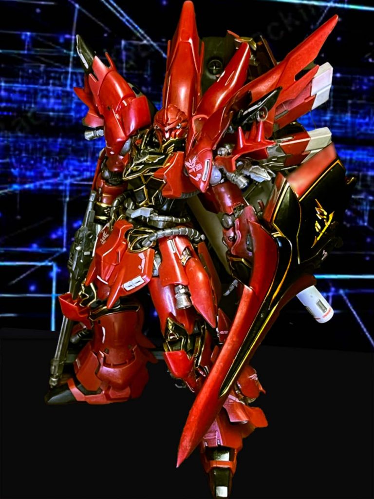 肩アーマー追加、背面スラスターカバー追加、腕シールド取り付け方式変更、メタルバーニア