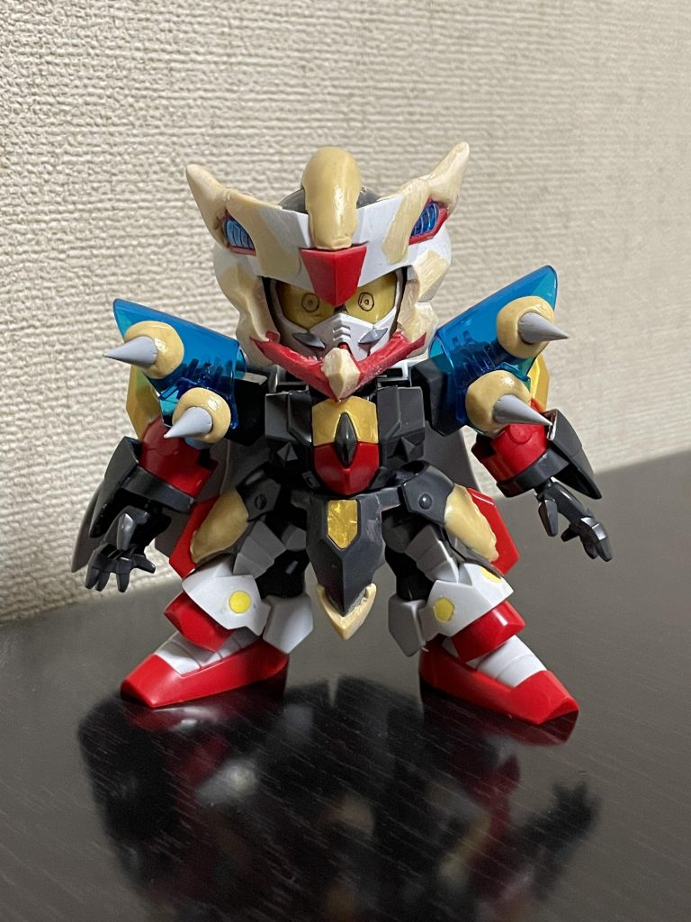 初期の構想。ほぼゼロガンダムのパーツを使用しています。