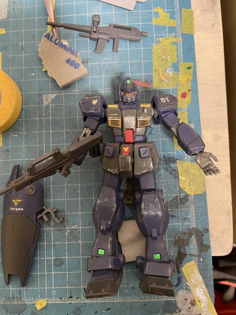 無塗装ウェザリングのビフォー