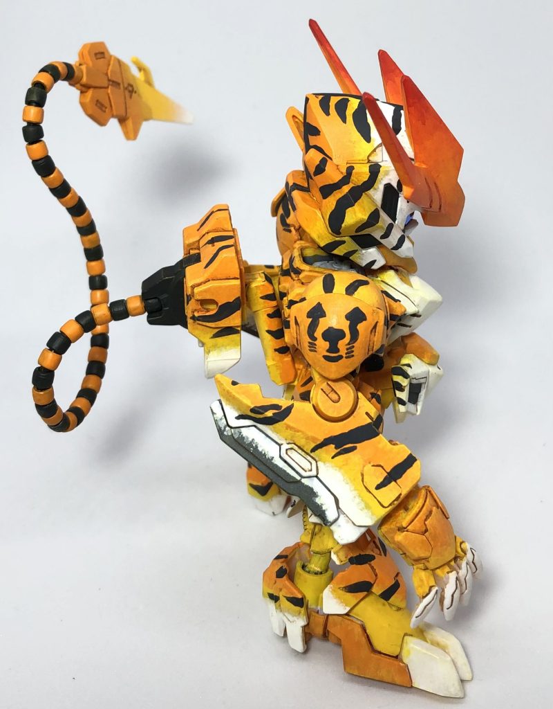 右肩に「鉄虎団マーク 」を手書きしました🖌