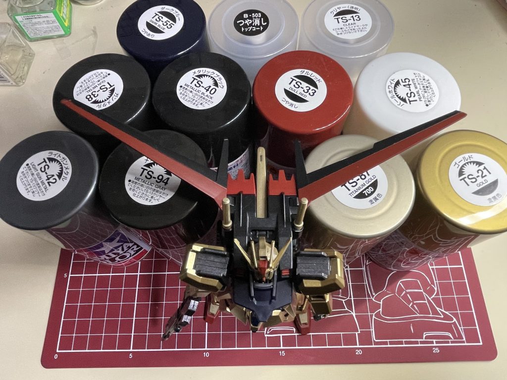 メインの大きなウイングはマスキングで塗り分けをしてあります今回使用した缶スプレーです、参考までに最後まで閲覧ありがとぅございましたまたよろしくお願いします!