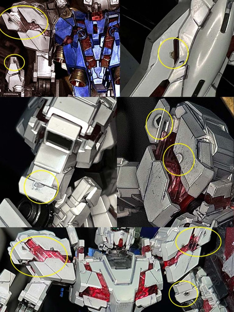キットは、目立つところに結構ゲート跡がある。筆で目立たなくする手法が一般的だが、いろいろ試してみることにした