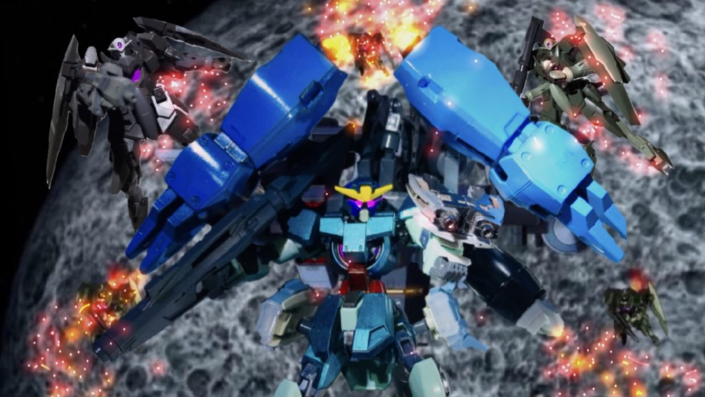 ELS戦役終結から4年後。月面での運用試験を終了した本機は地上試験の為の移送を中止し、強奪された試作MS「ライラプス・ジンクス」の奪還or破壊の為、連邦平和維持宇宙軍のSDU(特殊任務部隊)に配備される事になった。これにより本機はアロウズ討伐以来初となる連邦製MS同士による戦闘を経験する……。