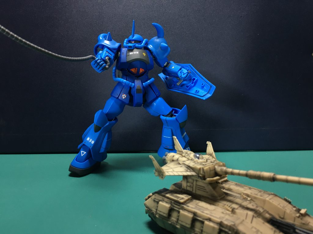 グフと合わせて。マゼラ・アタックに同梱しているマゼラ・トップ砲はちゃんと作れてないので今後作ります。