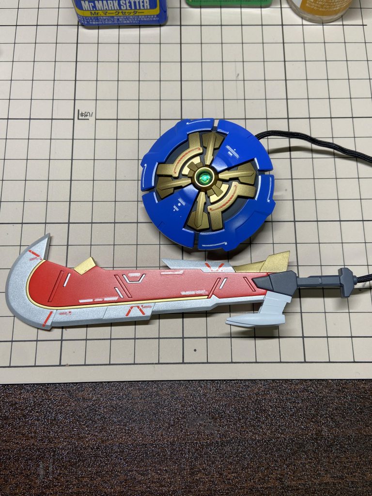 シールドの真ん中にはハイキューパーツさんのVCドーム3（5.0mm）をつけてます。綺麗。