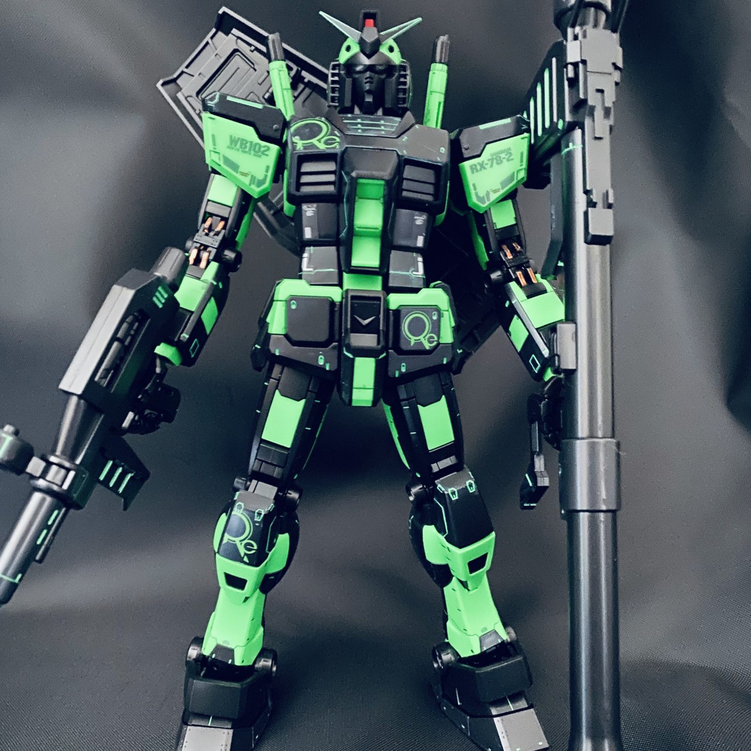 MG ガンダムVer.3.0 リサーキュレーションカラー ネオングリーン www