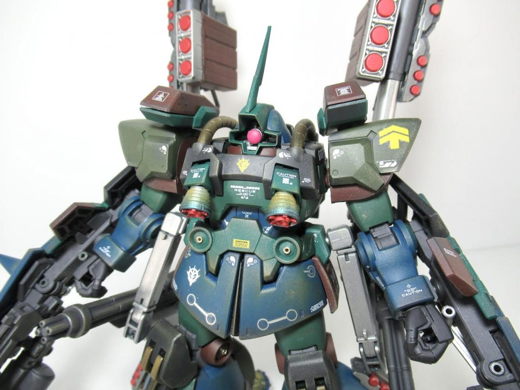 バストアップバーニアを変更してメタルパーツも使用しディテールアップしました。