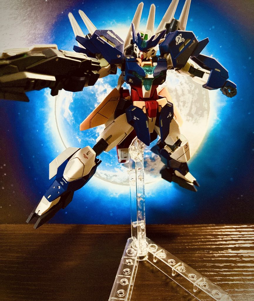 背景はセリアの背景シートです。月が似合うかなと思い、これにしました。