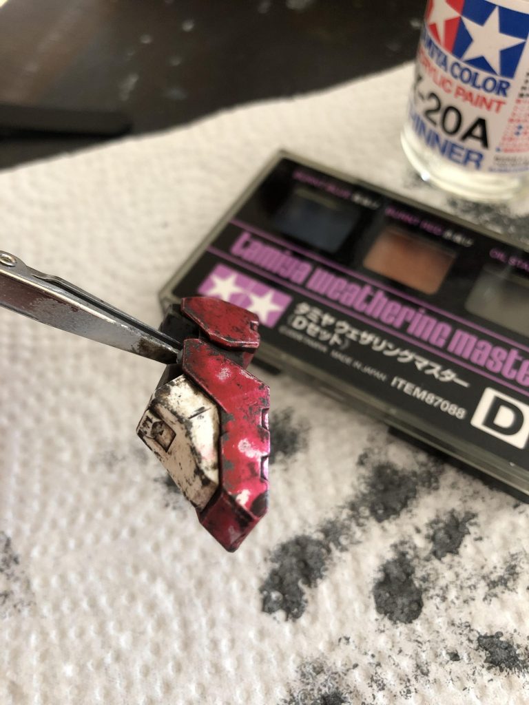 ウェザリングマスター　リアルタッチマーカー　ドライブラシでウェザリング