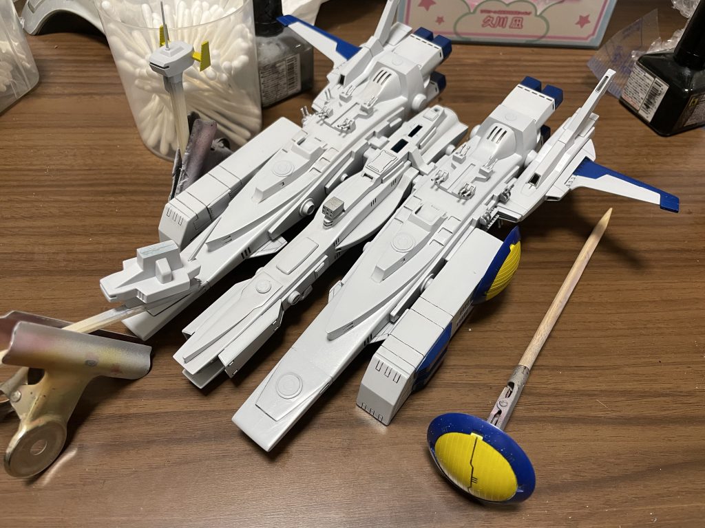 配置が決まったら効率を考えて塗装に入ります。今回はとりあえず形にしただけになってしまったことに反省しています。